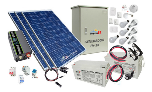 Imagen 1 de 8 de Planta Solar Fv1k Mppt Panel Para Grandes Electrodomésticos 