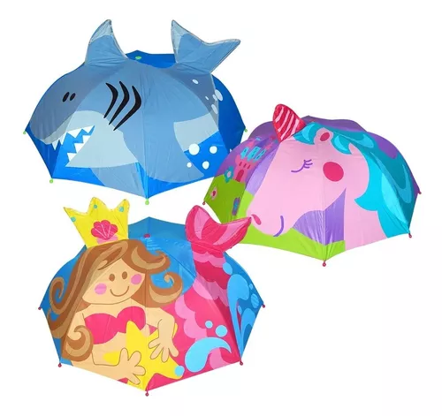 Paraguas Con Orejas Animales 3d Juguete Lluvia