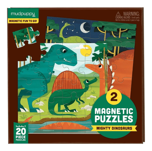 Mighty Dinosaurs Magnetic 2 Puzzle 20 P Y  Antiestres Doncel