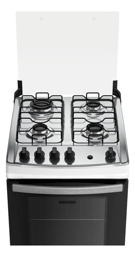 Fogão 4 Bocas Dako Supreme Branco Com Mesa De Inox Bivolt