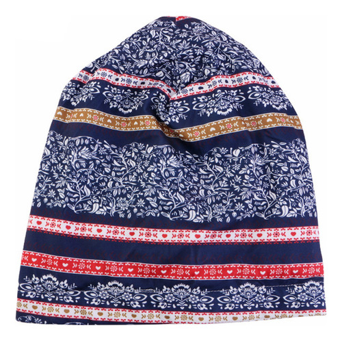 Gorro Para Dormir Tipo Bandana Con Forro De Satén Estampado