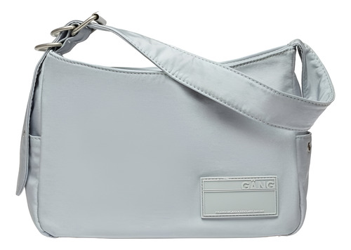 Bolso Glam Gang - Prüne, Elegancia Y Estilo Celeste Lisa Níquel Celeste
