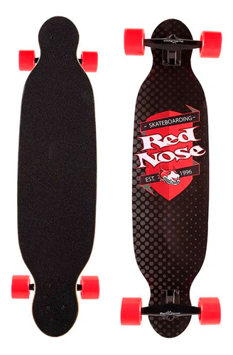 Skate Longboard Red Nose Montado Abec 7 Rolamentado Mess