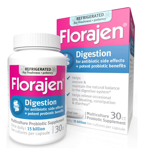 Florajen 3 Probiotic Supplements, 30 Count By Florajen