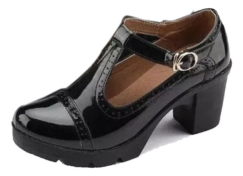 Mujer Plataforma Oxford Tacón Grueso Sandalias Zapatos [u]