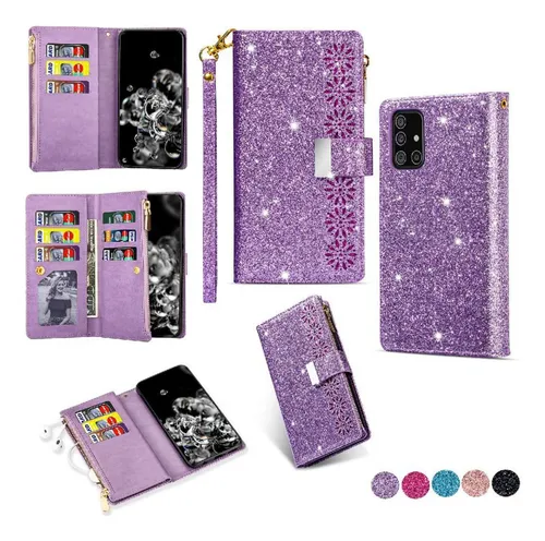 Cartera Con Brillo For Samsung Galaxy Note10 Lite Wallet