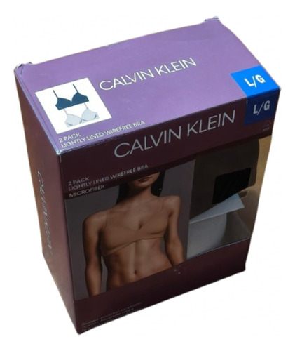Brasier Calvin Klein 2 Piezas Lightly Lined Wirefree Bra