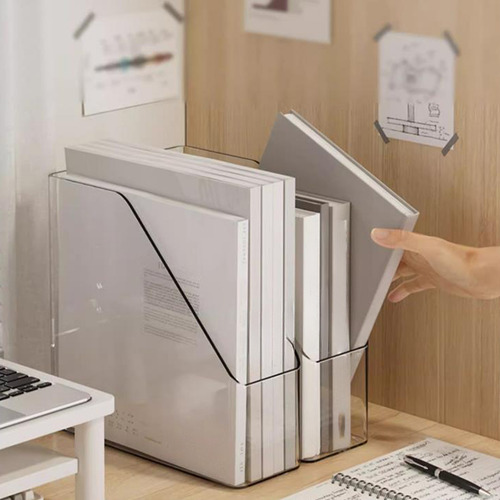Soporte Para Libros En Forma De H, Estante Acrílico Para Esc