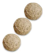 Comprar 3 Esferas Decorativas Centro Mesa Rustica Bolas Pelotas 8cm
