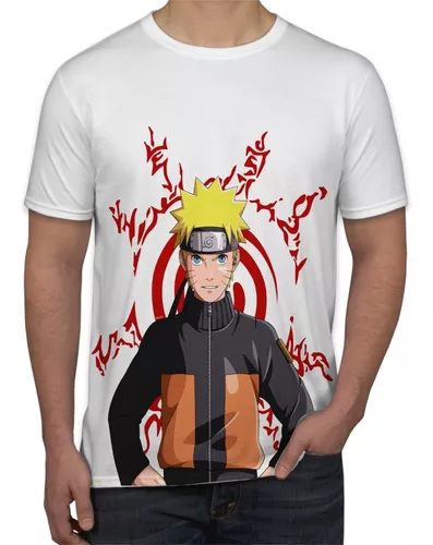 Camiseta Geek Anime Naruto Clássico Estampa Full Print Gk13