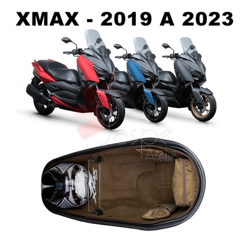 Forração Xmax 250 Kit Forro Premium Marrom + Divisória G