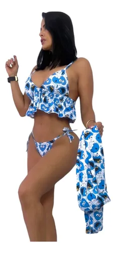 Pijama 3 Piezas Para Dama Cómoda Pantalón Variedad Colores