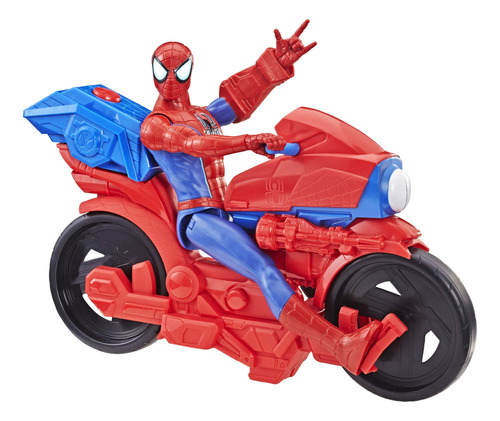 Spider-man Figura De La Serie Titan Hero Con Ciclo Power Fx.