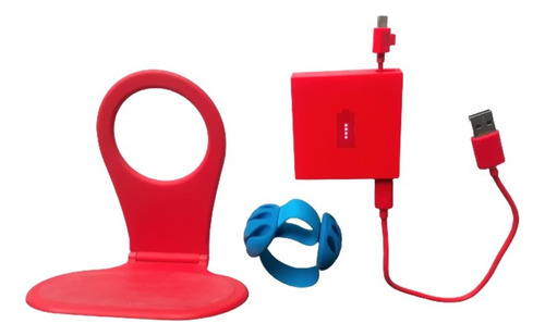 Soporte Celular + Cargador Portátil + Organizador Cables