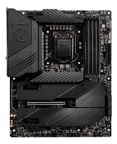 Tarjeta Madre Msi Meg Z590 Unify Intel 1200 Ddr4 Atx Color Negro