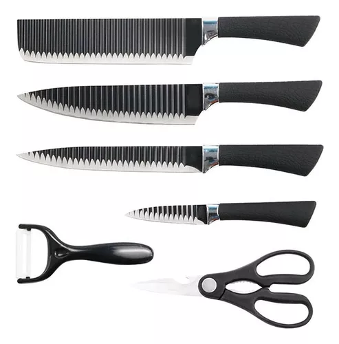 Set 6 Cuchillos Juego Cuchillos Cocina Machete Carnicero Pan