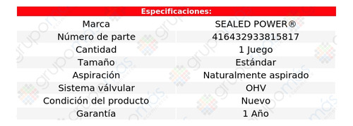 Set Bujes Árbol Levas Std F-250 73 A 74 Sealed Power