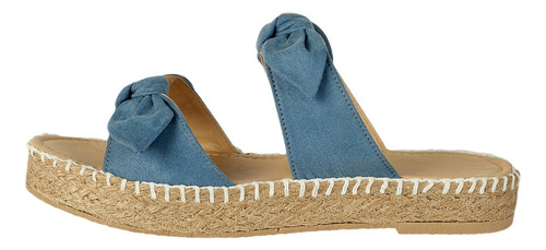 Sandalias Casuales De Dama Estilo 0200 En Color Azul