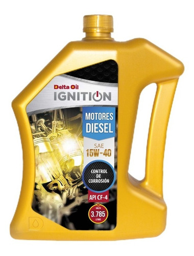 Aceite Motor Diesel Delta Oil Ignition 15w40 Cf-4 - Galón