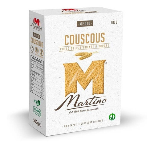 Cous Cous Medio Precocido Al Vapor Italia Martino 500g