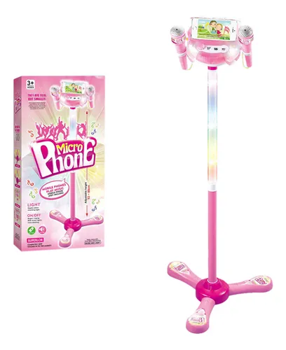 Micrófono para niños con soporte, micrófono para niños incorporado