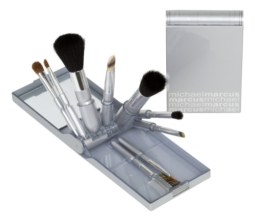 Set De Brochas De Maquillaje Michael Marcus Travel 9 Brochas