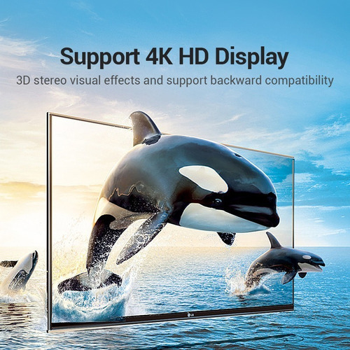 Imagen 5 de 10 de Adaptador Hdmi Macho A Hdmi Hembra Codo 90° Grados Vention
