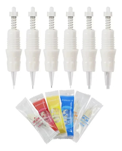 Agujas Micropigmentacion Dermografo Charmant Premium 2 X10 1r-1p