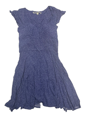 Vestido Guess Original Casual Azul Floreado