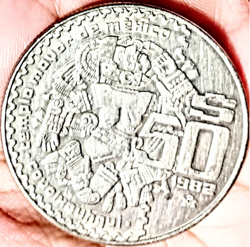 Moneda De $50 Pesos De La Diosa Azteca Coyolxauhqui