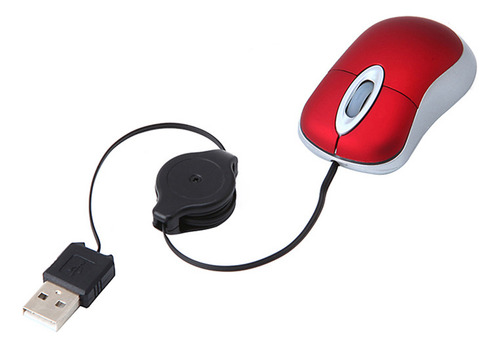 Cable Retráctil Para Ratón Con Cable Usb, Pequeño Y Pequeño