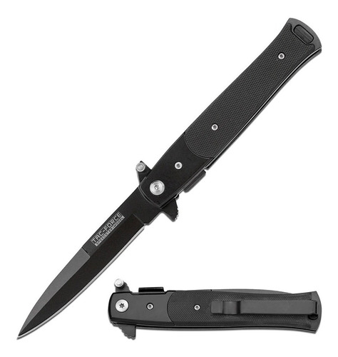 Navaja Tac Force Tipo Stiletto 428 Negra G10