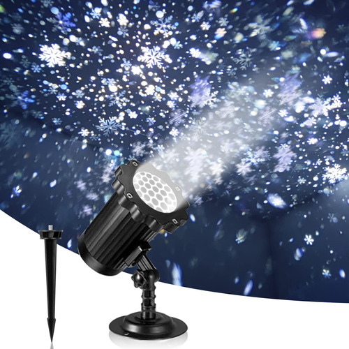 Alinkey - Luces De Proyector De Copo De Nieve Con Luces Led