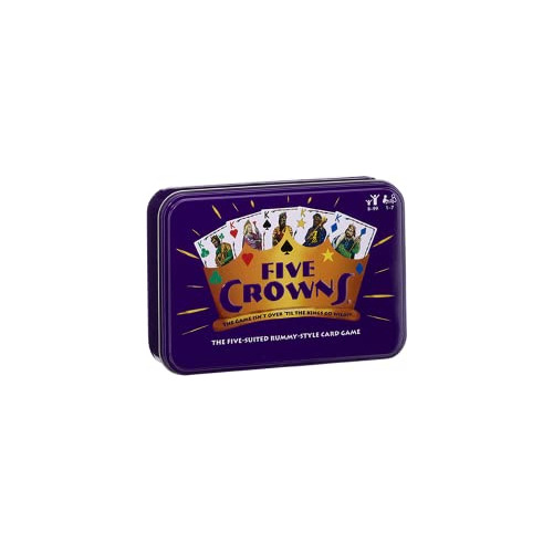 Set Five Crowns Collectible Tin Rummy-style Card Game Zrr6j