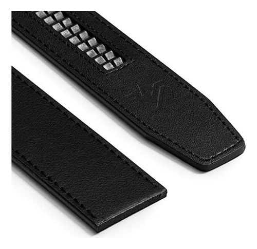 Slidebelts Cinturón De Cuero Vegano Para Hombre Sin Agujeros