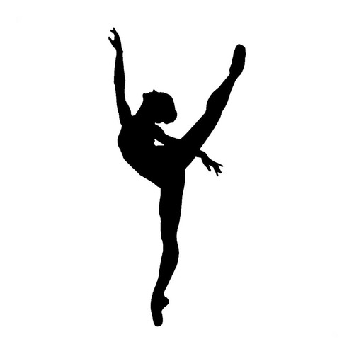 Adesivo Várias Cores 80x35cm - Bailarina Ballerina Dança