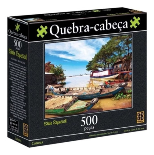 Quebra-cabeça - Canoas 500 Peças - Grow