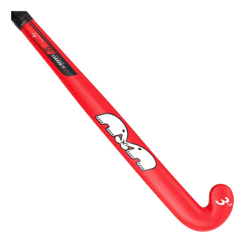 Palo Hockey Tk 3.3 Carbono 50% Fibra Vidrio Extreme Late Bow Color Rojo Talle 37.5