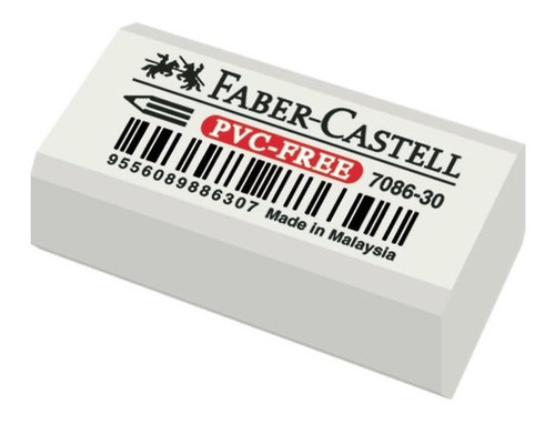 Goma De Borrar Faber Castell  Blanca P/ Dibujo Caja X 30