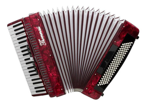 Acordeon 120 Baixos 41 Teclas Ta 12009 Vermelho Thommasi