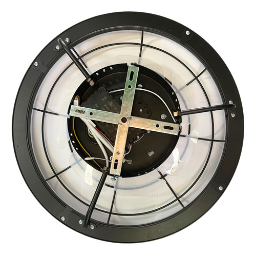 Plafon Com Ventilador Estilo Industrial 40w Led Bivolt 3 Cor