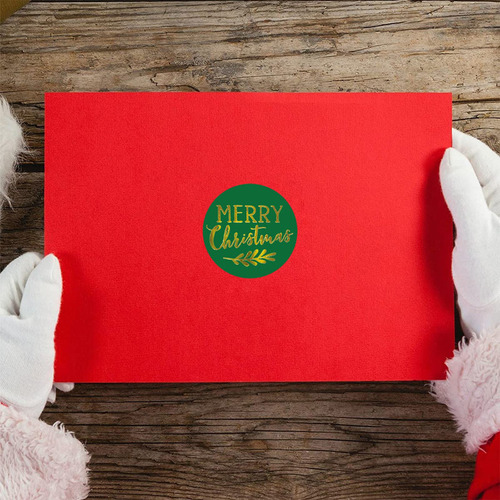 Aa Pegatinas De Feliz Navidad / 500 Etiquetas Navideñas De 3