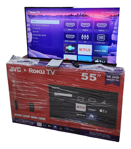 Smart Tv Jvc Si55ur Lcd Roku Os 4k 55 