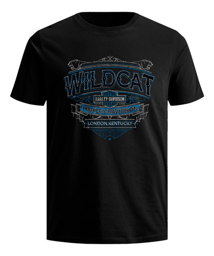 Playera Harley Davidson Motos Chopper Wild Cat Classic Rock 