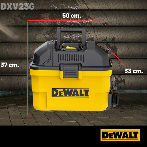 Aspiradora Dxv23g Remoto Solidos Y Liquidos 23 Lts Dewalt