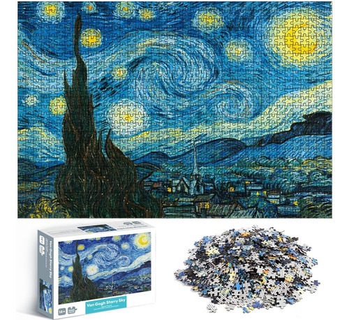 Rompecabezas Van Gogh La Noche Estrellada 1000 Piezas