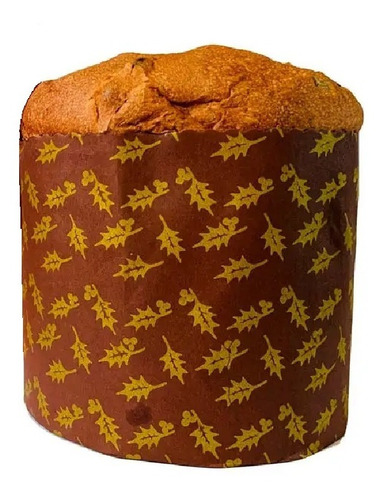 Pirotin Molde Panetón 90g Altura 5cm Base 7.5cm X 100 Und