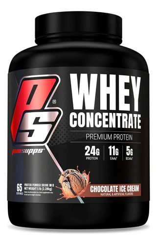 Proteína Ps Whey Concentrate 5 Lbs (65 Serv) Sabor Chocolate