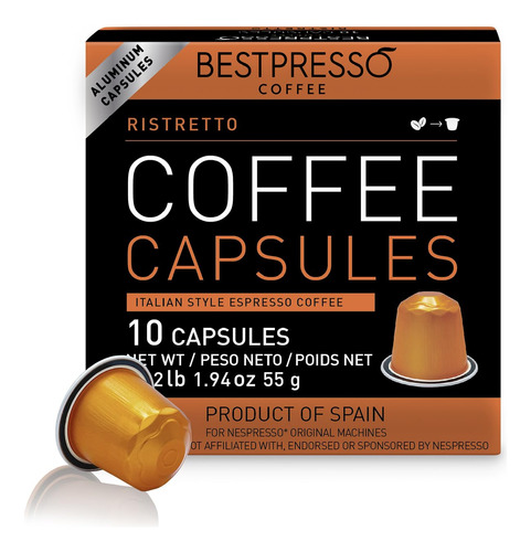 Capsulas De Cafe Gourmet, Compatibles Con Bestpresso Nespres