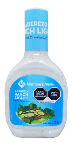 Aderezo Para Comida Sabor Ranch Light Member's Mark Botella De 710 Mililitros